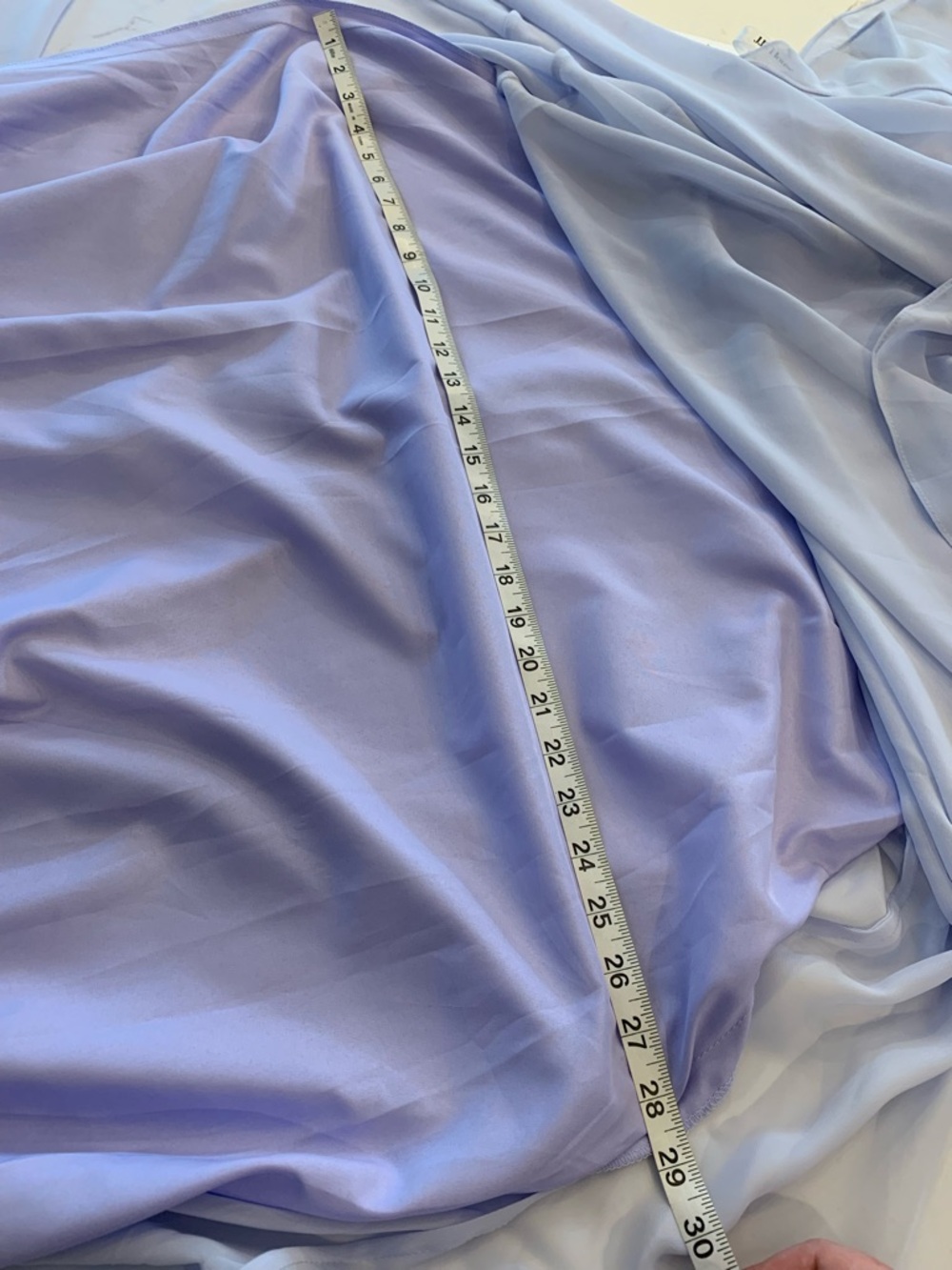 Light Blue Chiffon Gown Floor-Length Flutter Sleeve Woman’s Size 16W NEW (read) - Picture 5 of 13